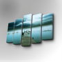 Wallity Cuadro Decorativo en Lienzo 5 Piezas 5PUC-019